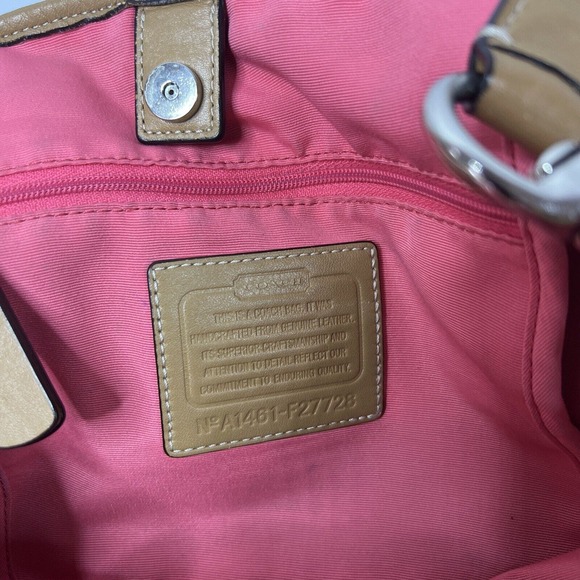 Authentic COACH 27728 Hadley Leather Duffle - Picture 6 of 10